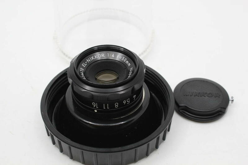 【動作確認済／超美品】 ニコン Nikon Nippon Kogaku EL-NIKKOR 50mm F4 ケース MT2431