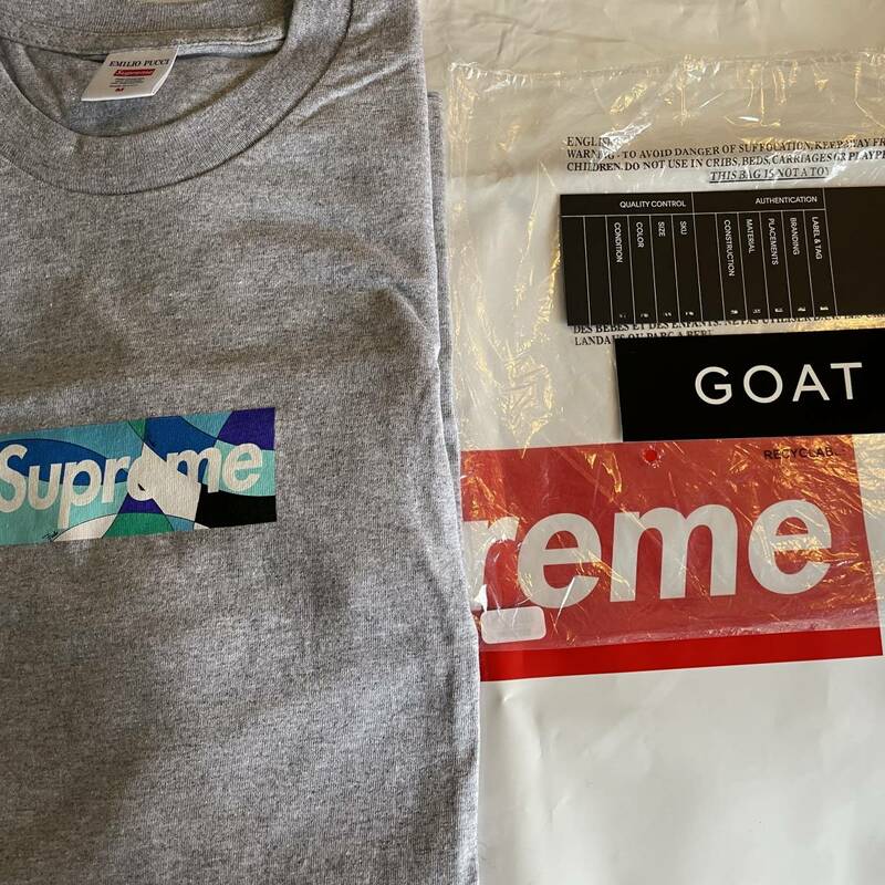 【新品 未使用 正規品】Supreme Emilio Pucci Box Logo Tee THT Blue (SS21) サイズM