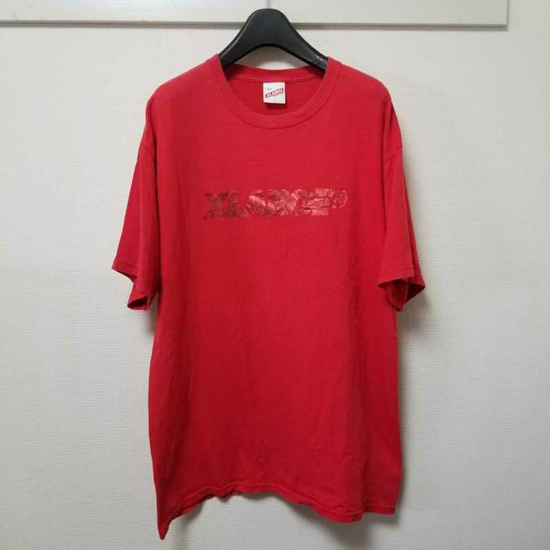 XLARGE エクストラ ラージ 半袖 Tシャツ 胸ロゴ プリント サイズL レッド 赤 03G1703