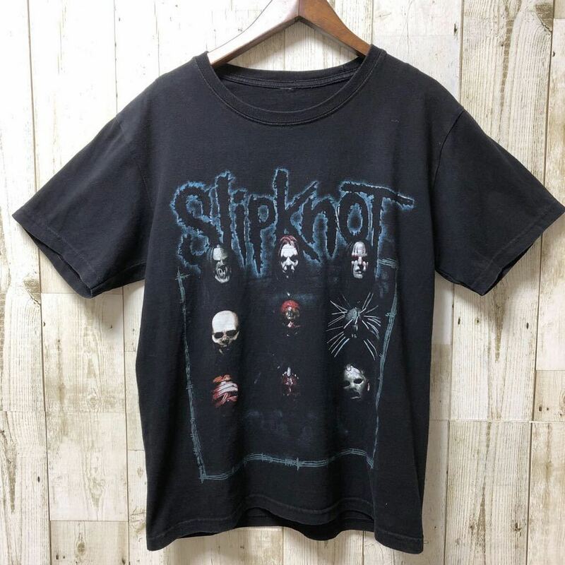 古着 Slipknot スリップノット バンド Tシャツ Sサイズ ブラック 黒