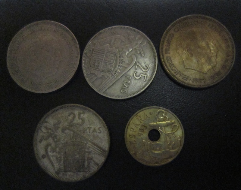 スペインコイン　５枚　【東1484　