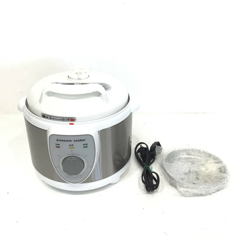 *21R378 ジ 4 アルファックス・コイズミ 圧力式電気鍋(家庭用) APC‐T19/W pressure cooker 3.0L 2016年製 中古品