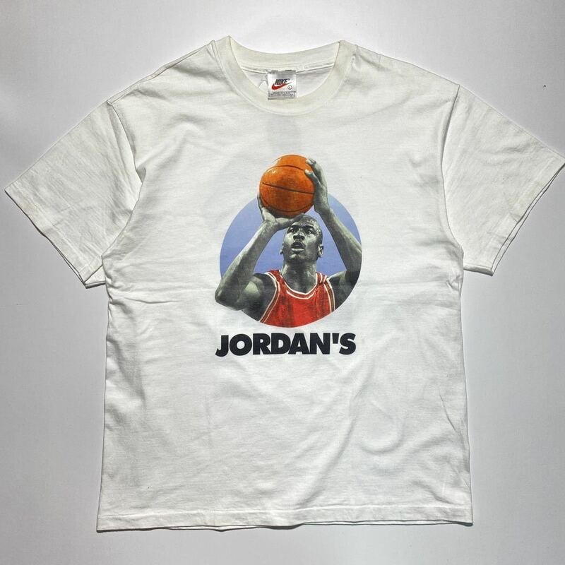 【L】90s NIKE AIR JORDAN JORDAN'S Print Tee 90年代 ナイキ エア ジョーダン プリント Tシャツ USA製 トラヴィススコット 着用 G1078