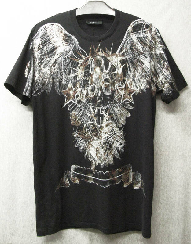 GIVENCY ジバンシイ：グラフィック Tシャツ S （ 鳥 羽根 十字架 ドクロ GIVENCY Men's Tee S