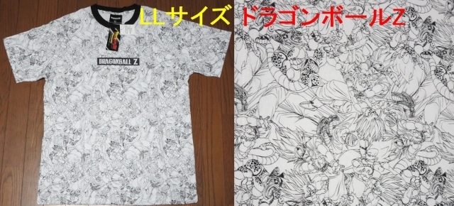 送料￥230～★ドラゴンボールZ　Tシャツ　LLサイズ　綿100％　悟空　ピッコロ　ベジータ　セル　スーパーサイヤ人ゴテンクス