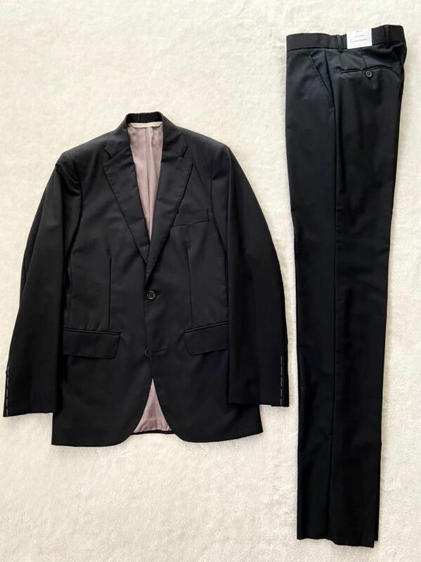 未使用 FREEMANS SPORTING CLUB USA製ブラックウールスーツ size34 REG F.S.C. ジャケット パンツ フリーマンズスポーティングクラブ