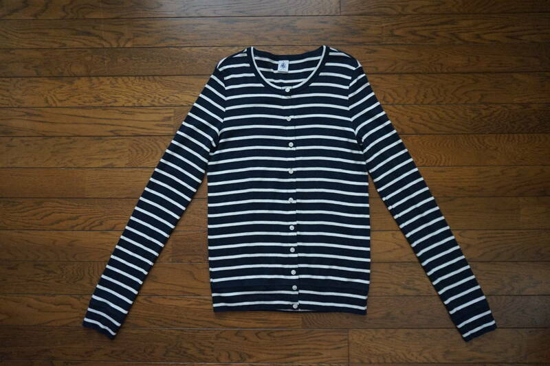 ◇　PETIT　BATEAU　プチバトー　◇　長袖 カーディガン ◇　 size S