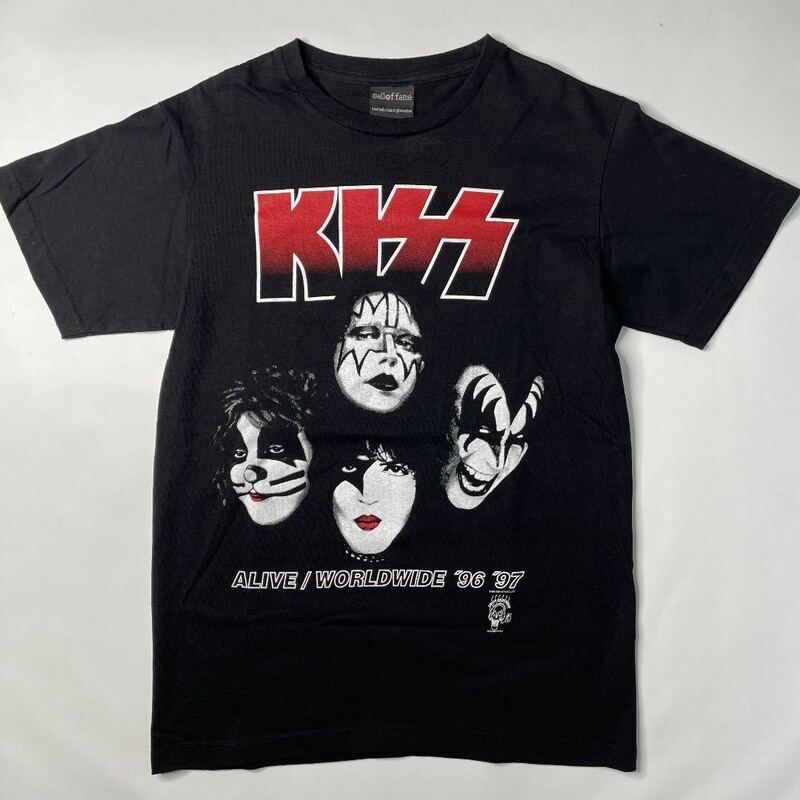 90's USA製 KISS 『ALIVE』 ツアー Tシャツ METALLICA MEGADETH OZZY AC/DC MOTLEY CRUE IRON MAIDEN AEROSMITH GUNS N' ROSES