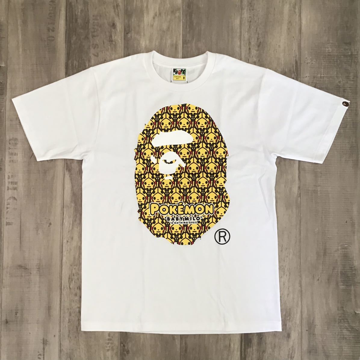 ★新品★ ポケモン × BAPE Big HEAD Tシャツ Mサイズ a bathing ape BABY MILO POKEMON エイプ ベイプ アベイシングエイプ マイロ wt62