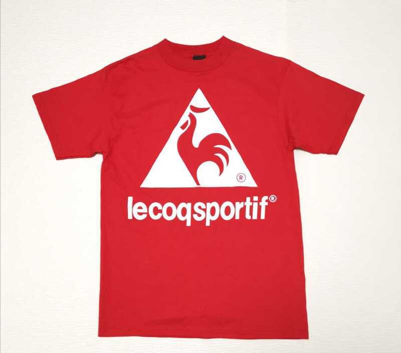 #メンズ(トップス)【lecoqsportif】★ルコックスポルティフ★半袖Tシャツ★ビックロゴ★アメリカ製★表記サイズ(L)★送料無料★ef-9