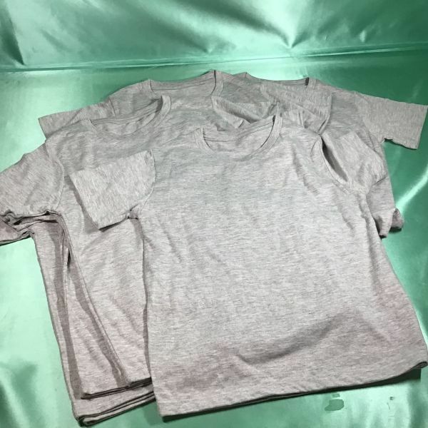 【新品】半袖Tシャツ　9枚セット　無地グレー　サイズ130 男女兼用　
