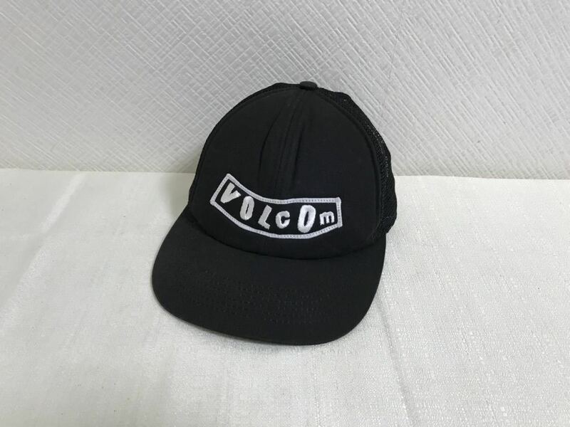 本物ボルコムVOLCOMコットンキャップ帽子ブランドロゴ刺繍ボウシメンズレディース黒ブラック旅行トラベル