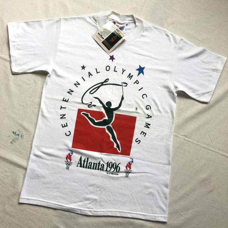 90s デッドストック Hanes アトランタオリンピック tシャツ ヘインズ Atlanta OLYMPIC 1992 1996 ビンテージ ヴィンテージ 新品 当時物 昔