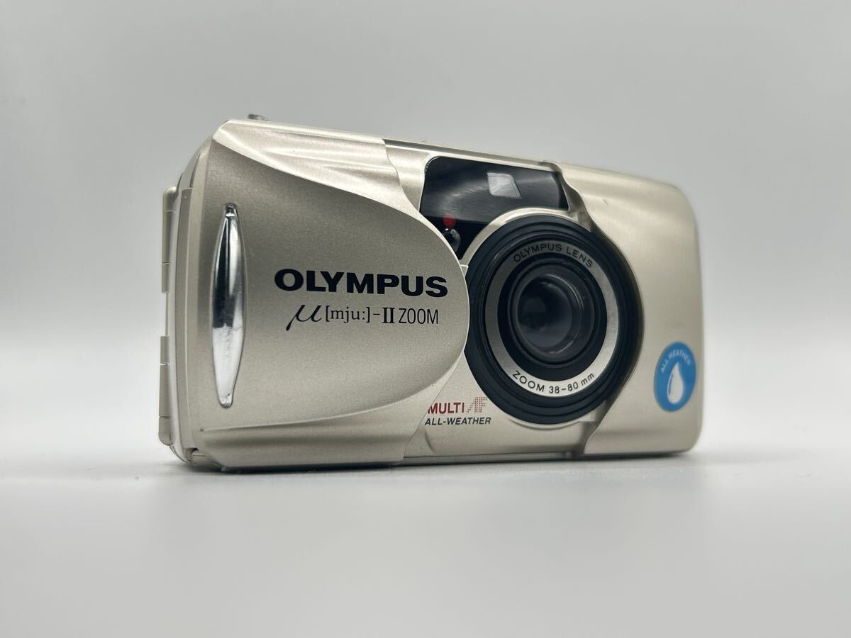 【動作未確認】OLYMPUS μ[mju:]-II ZOOM コンパクトフィルムカメラ 現状品 Film Camera 【133】