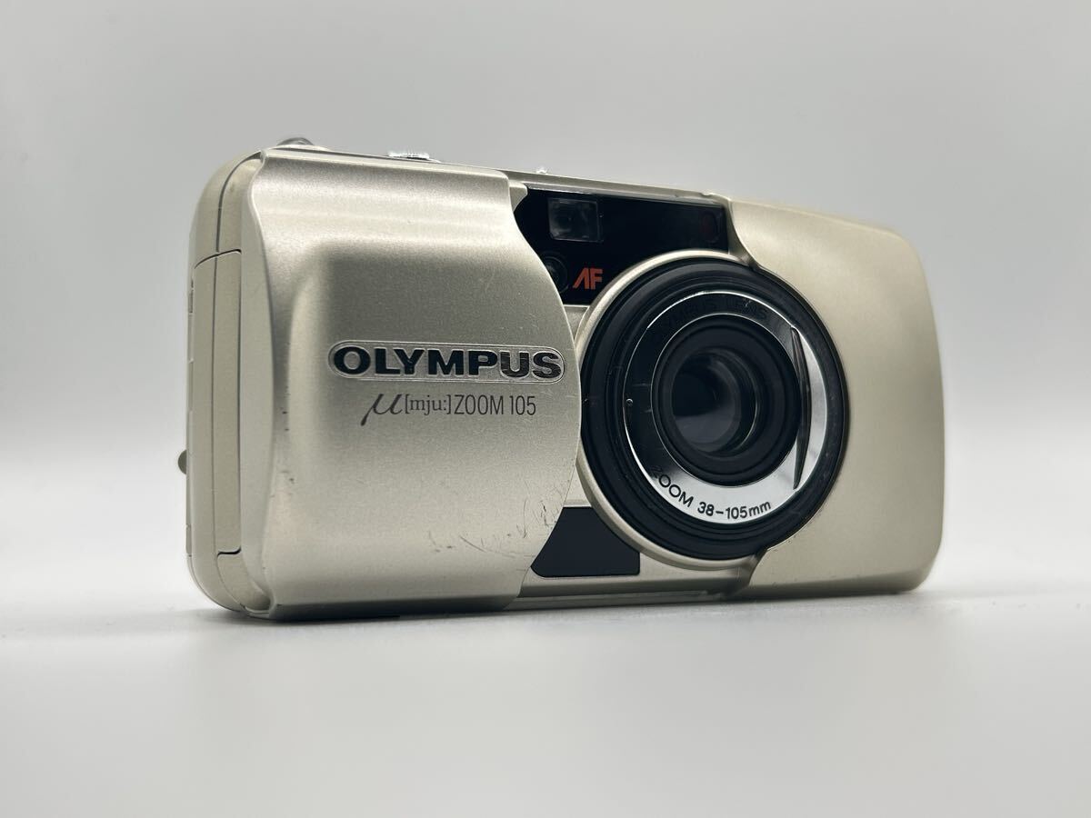 【動作未確認】OLYMPUS μ[mju:] ZOOM 105 コンパクトフィルムカメラ 現状品 Film Camera 【134】