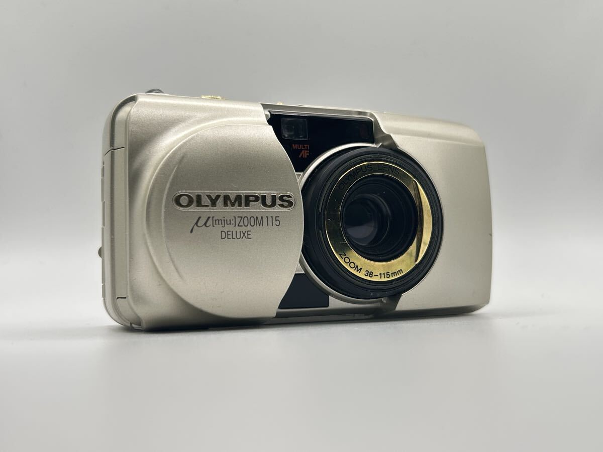 【動作未確認】OLYMPUS μ[mju:] ZOOM 115 DELUXE コンパクトフィルムカメラ 現状品 Film Camera 【135】