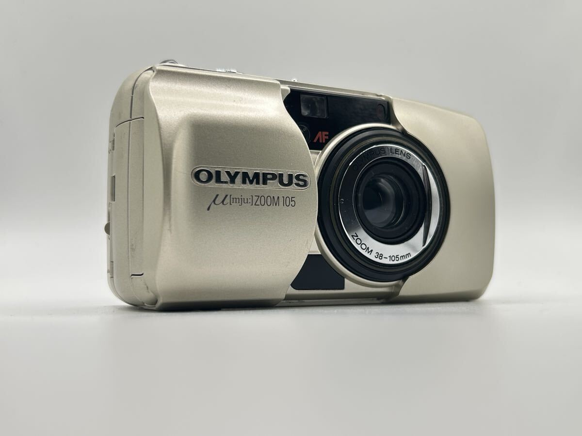 【動作未確認】OLYMPUS μ[mju:] ZOOM 105 コンパクトフィルムカメラ 現状品 Film Camera 【139】