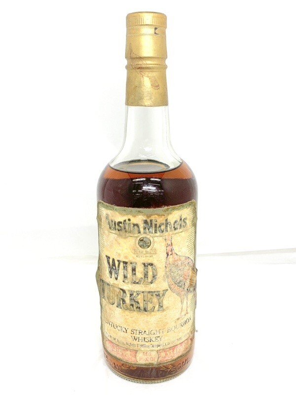 1000円スタート ウイスキー WILD TURKEY ワイルドターキー 8年 ケンタッキーストレートバーボン 101プルーフ 750ml 50.5% 未開栓 8AA37