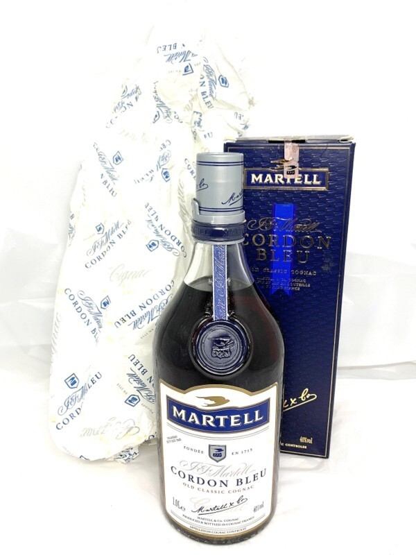 1000円スタート ブランデー コニャック MARTELL CORDON BLEU マーテル コルドンブルー オールドクラシック 1000ml 40% 未開栓 箱付 8AA29