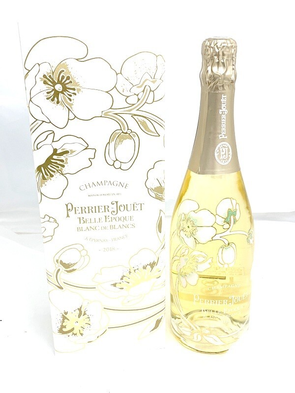 1000円スタート 果実酒 シャンパン ペリエ ジュエ ベル エポック ブラン ド ブラン2018 PERRIER JOUET 750ml 12.5% 未開栓 箱付 8AA18