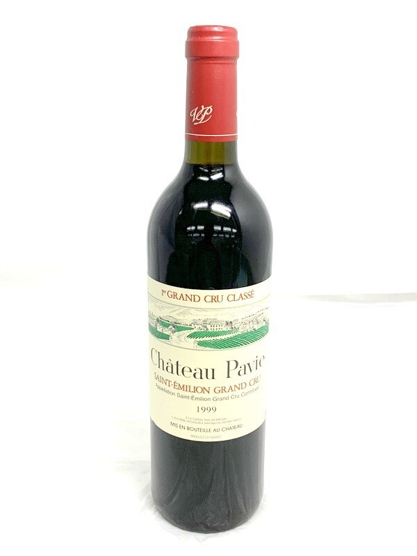 1000円スタート 果実酒 ワイン シャトー パヴィ 1999 グラン クリュ クラッセ サンテミリオン Chateau Pavie 750ml 13.5% 未開栓 8AA21