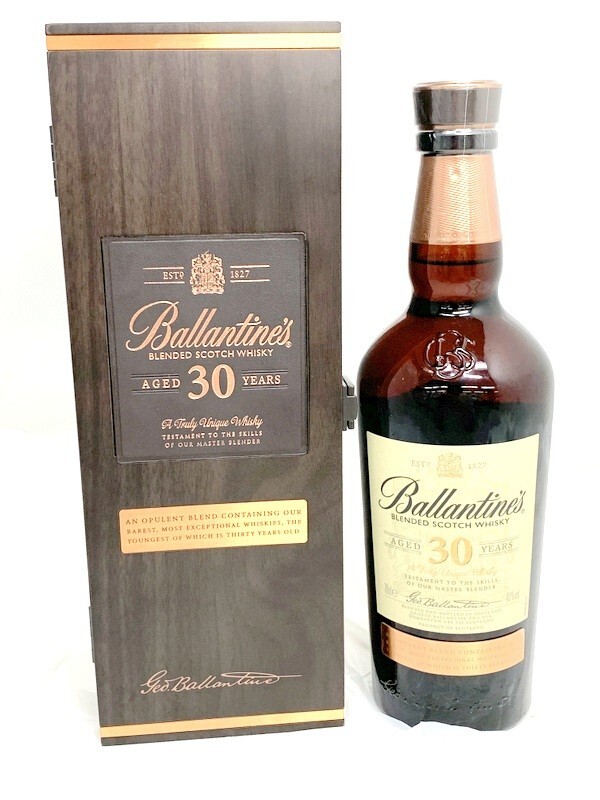 1000円スタート ブレンデッドウイスキー スコッチ バランタイン30年 BALLANTINE'S AGED 30 YEARS 700ml 40% 未開栓 箱付 8AA09