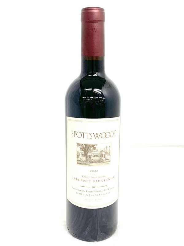 1000円スタート 果実酒 ワイン スポッツウッド エステート カベルネ ソーヴィニヨン 2022 SPOTTSWOODE 750ml 13.7% 未開栓 8AA07