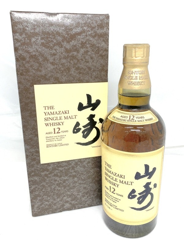 【東京都内限定発送】1000円スタート ウイスキー SUNTORY YAMAZAKI サントリー 山崎 シングルモルト 12年 700ml 43% 未開栓 箱付 8AA40