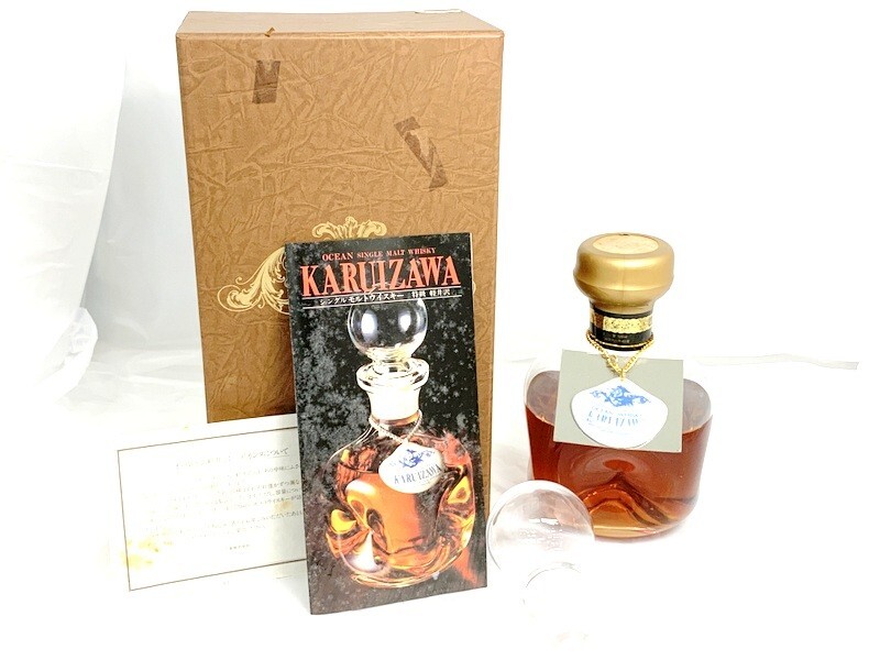 【東京都内限定発送】1000円スタート 三楽 オーシャンウイスキー 軽井沢 特級 デキャンタ KARUIZAWA 720ml 43% 未開栓 替え栓,箱付 8AA25