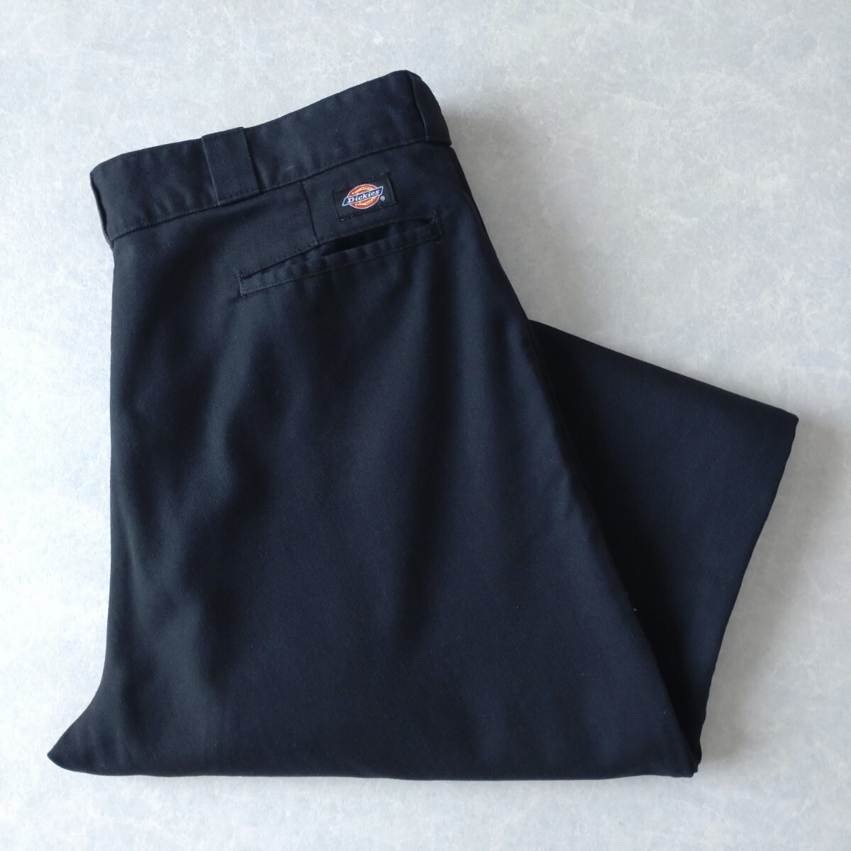 ■古着 Dickies ディッキーズ 874BK ワークパンツ チノ ORIGINAL FIT 黒 W40L32【WD2042】