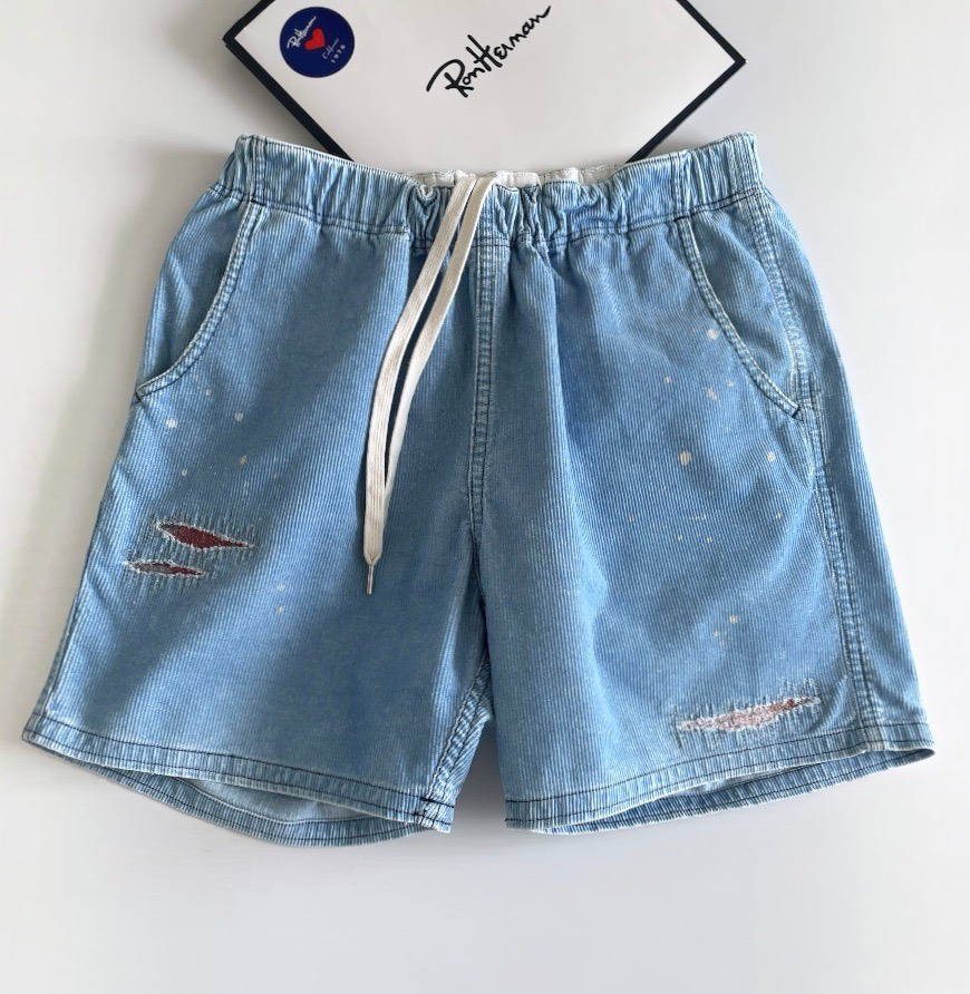 【定価30,800円】ロンハーマン RHC “ Remake Indigo Shorts ” コーデュロイ地 ショートパンツ ショーツ M 日本製 RonHerman California