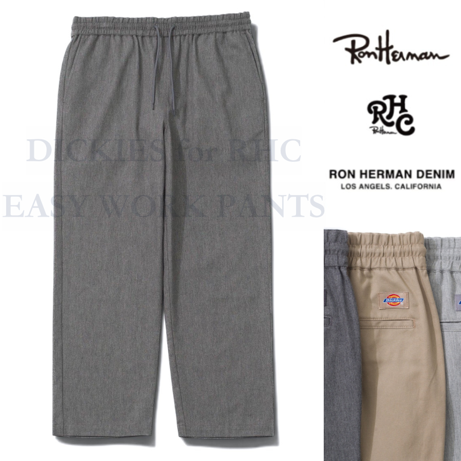 【美品!!】ロンハーマン RHC × Dickies “ 大人のカジュアル着 ” 874 ストレート イージーワークパンツ 32 グレー RonHerman California