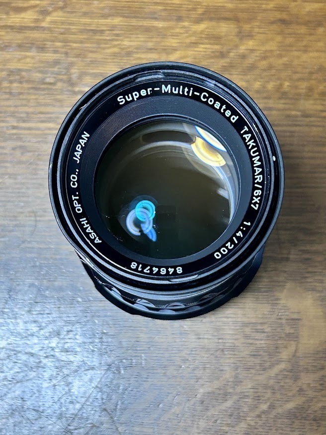 Super-Multi-Coated TAKUMAR 6X7 1:4 200mm 現状品 中判カメラ カメラレンズ　＃14