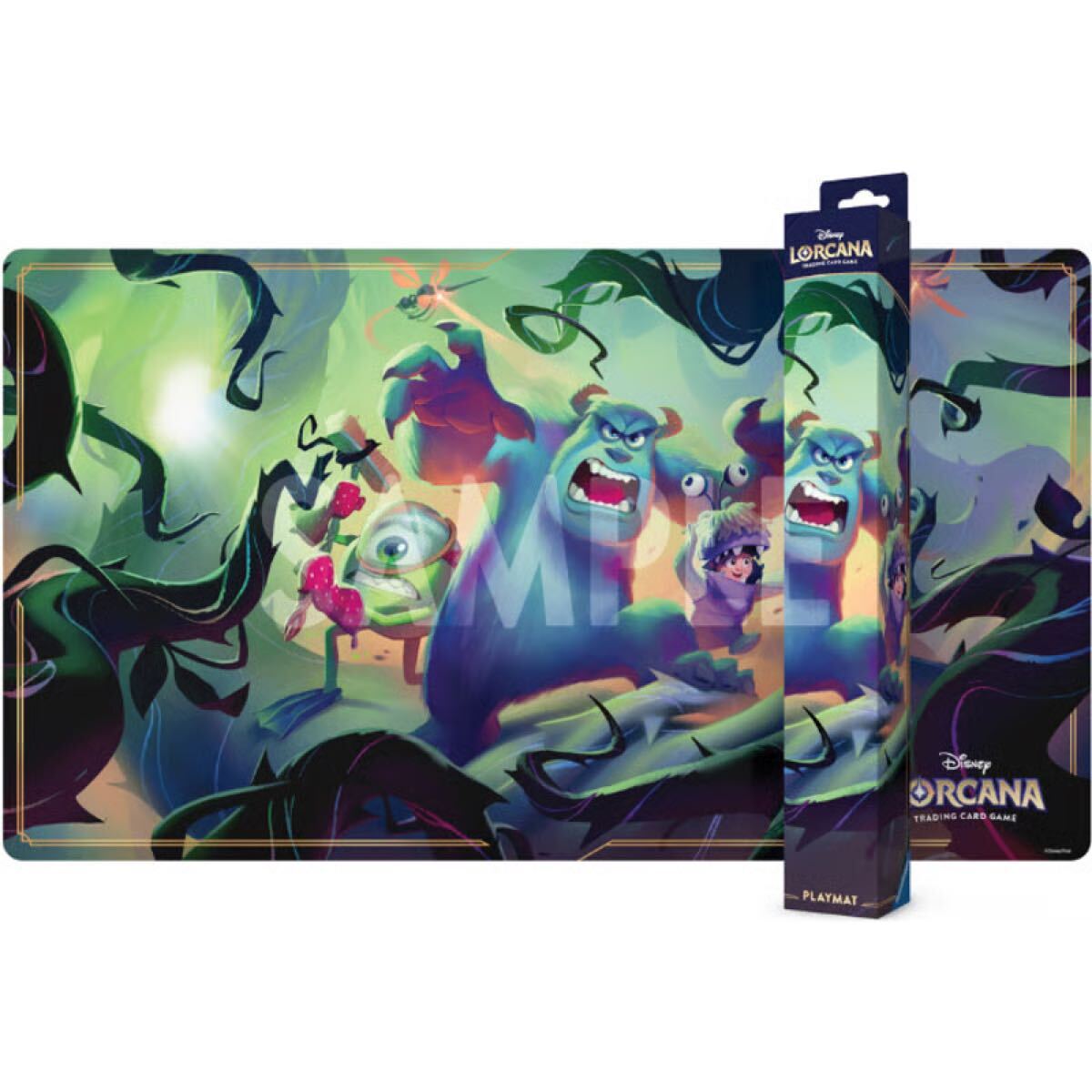 ディズニー ロルカナ ヴァインズ　l アタック Lorcana 英語 海外 プレイマット 日本未発売 新品 モンスターズ インク サリー マイク ブー