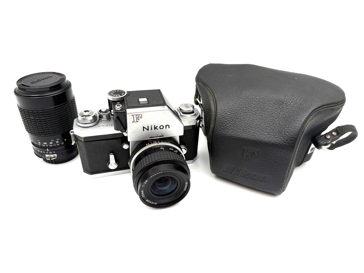 【ジャンク】Nikon F フォトミックFTN / NIKKOR 35mm F2.8 / SIGMA ZOOM-KⅣ F4-5.6 70-210mm / ケース