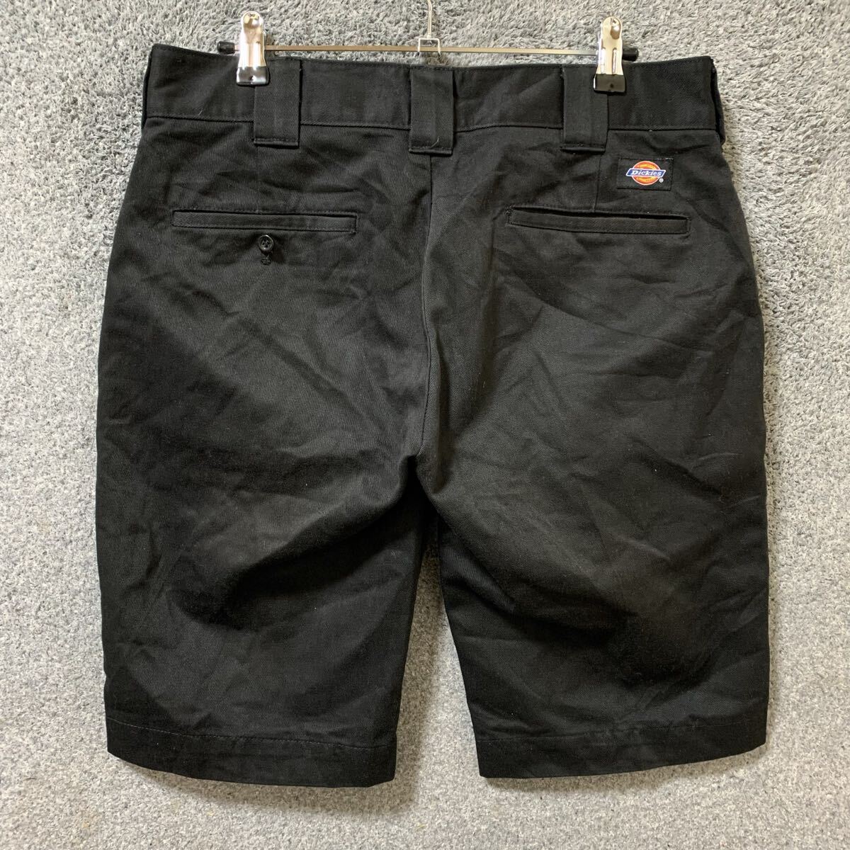 【N白】Dickies ディッキーズ ショートパンツ サイズ30 ブラック ワークパンツ ハーフパンツ ワークウェア メンズ ボトムス 最落なし