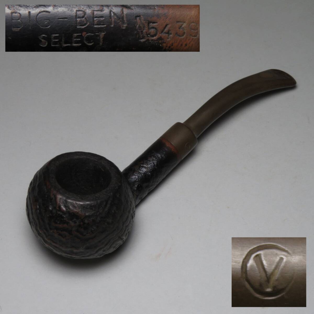 「コレクター所蔵品」25-3◆ヴィンテージ ◆パイプ BIG-BEN SELECT 5439 喫煙具◆当時物 喫煙グッズ 煙管 アンティーク キセル lot:8003