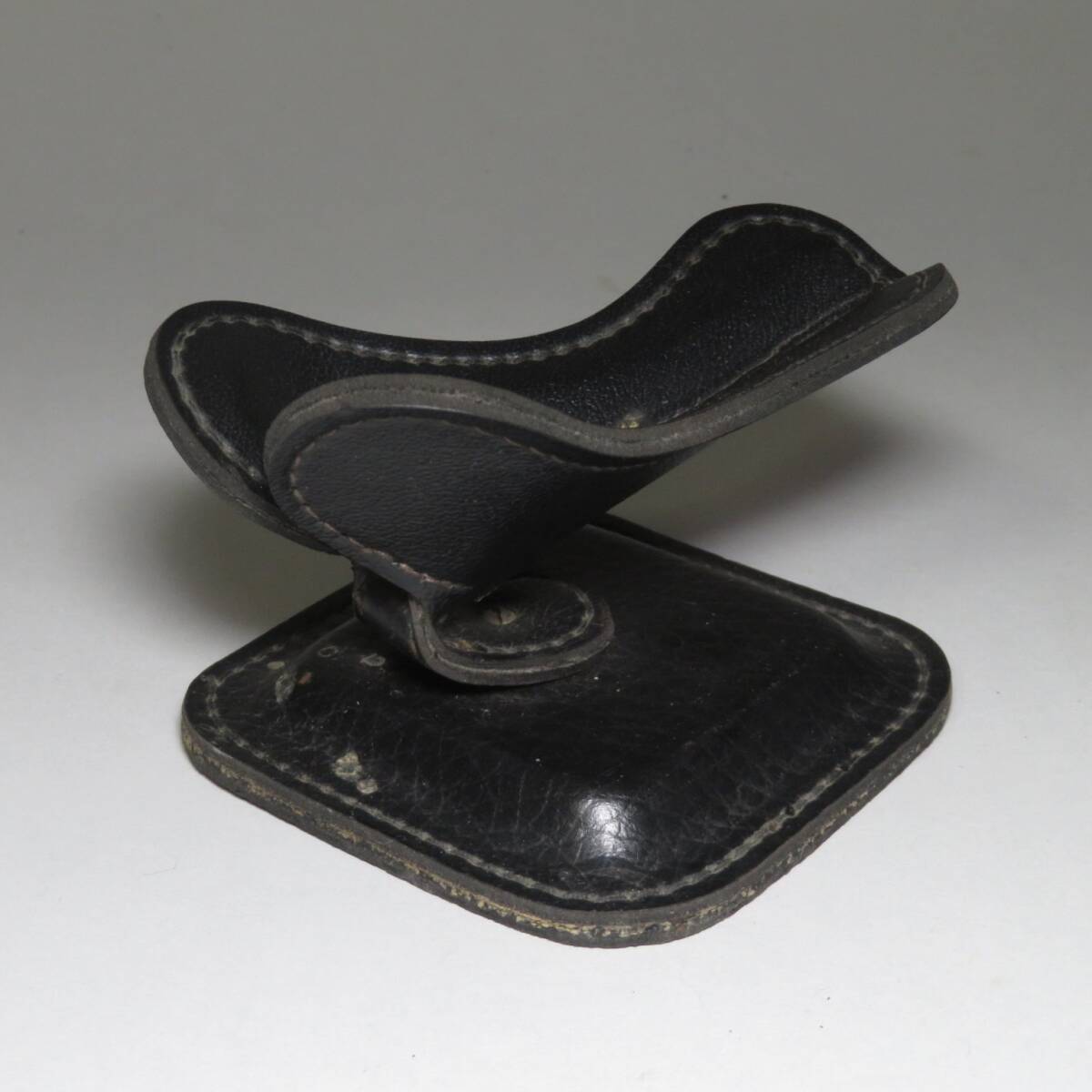 「コレクター所蔵品」25-25◆パイプスタンド Adnet Style Leather Stand アドネット スタイル レザースタンド◆煙管 キセル lot:8025