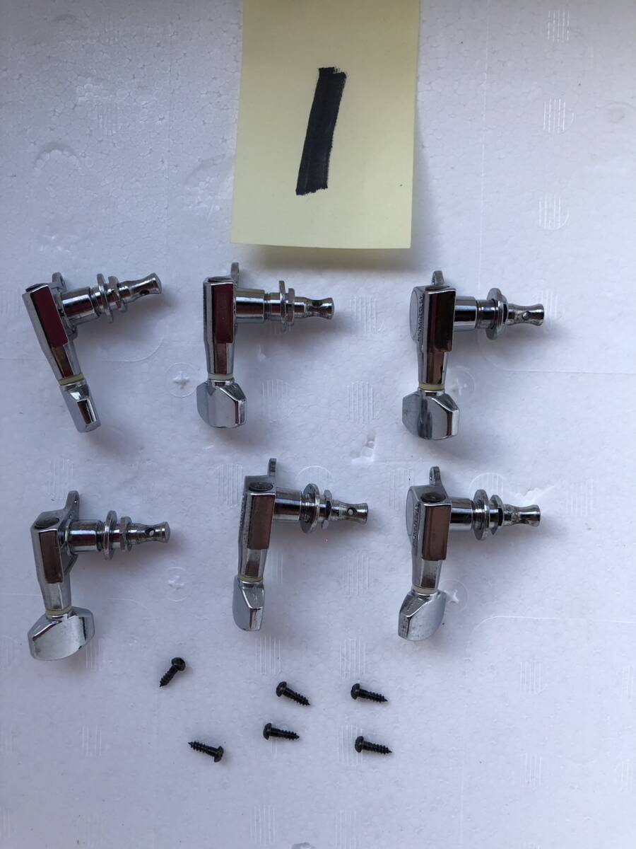 GOTOH ゴトー 6連 ロトマチックペグ ブラック 6個セット