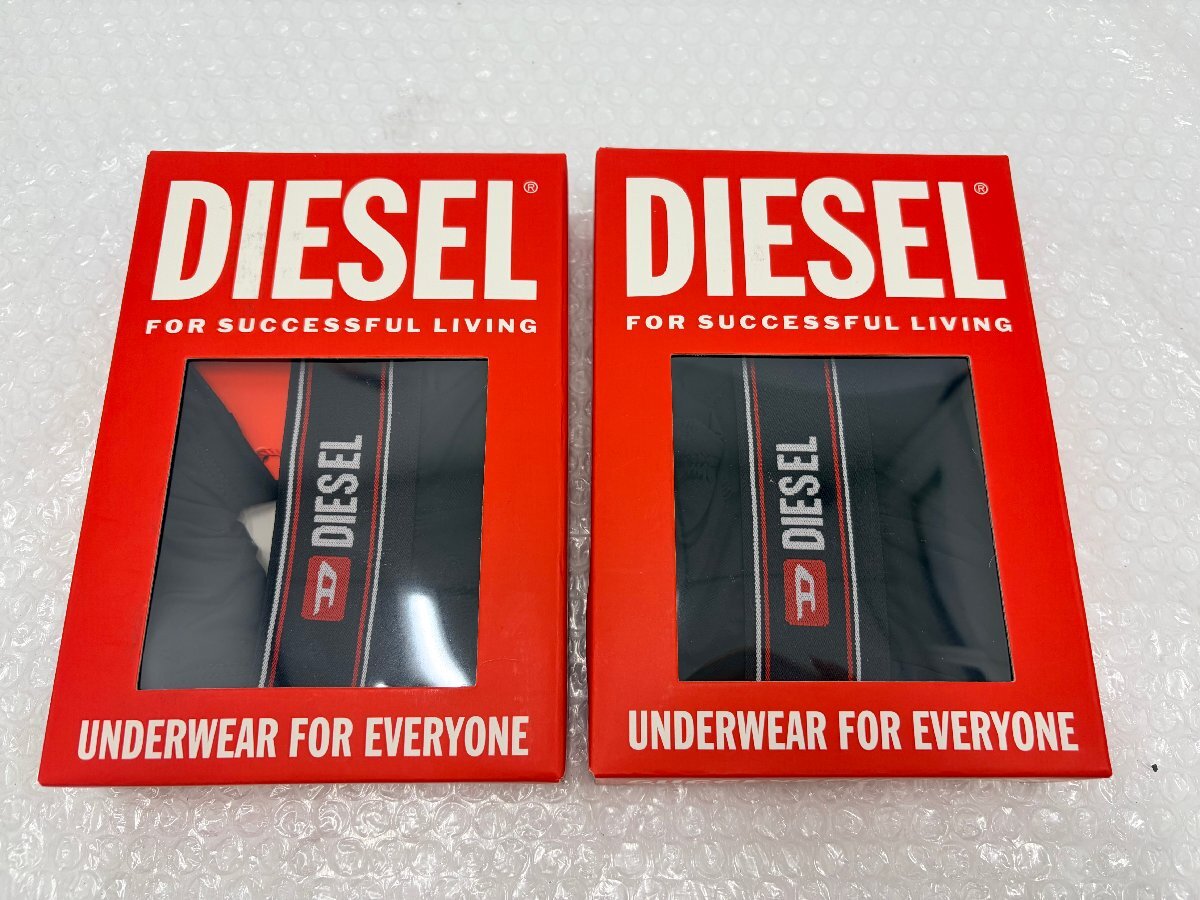 未使用 DIESEL ディーゼル メンズ 下着 ボクサータイプ 2枚セット ブラック Mサイズ 開封済み 海外輸入品