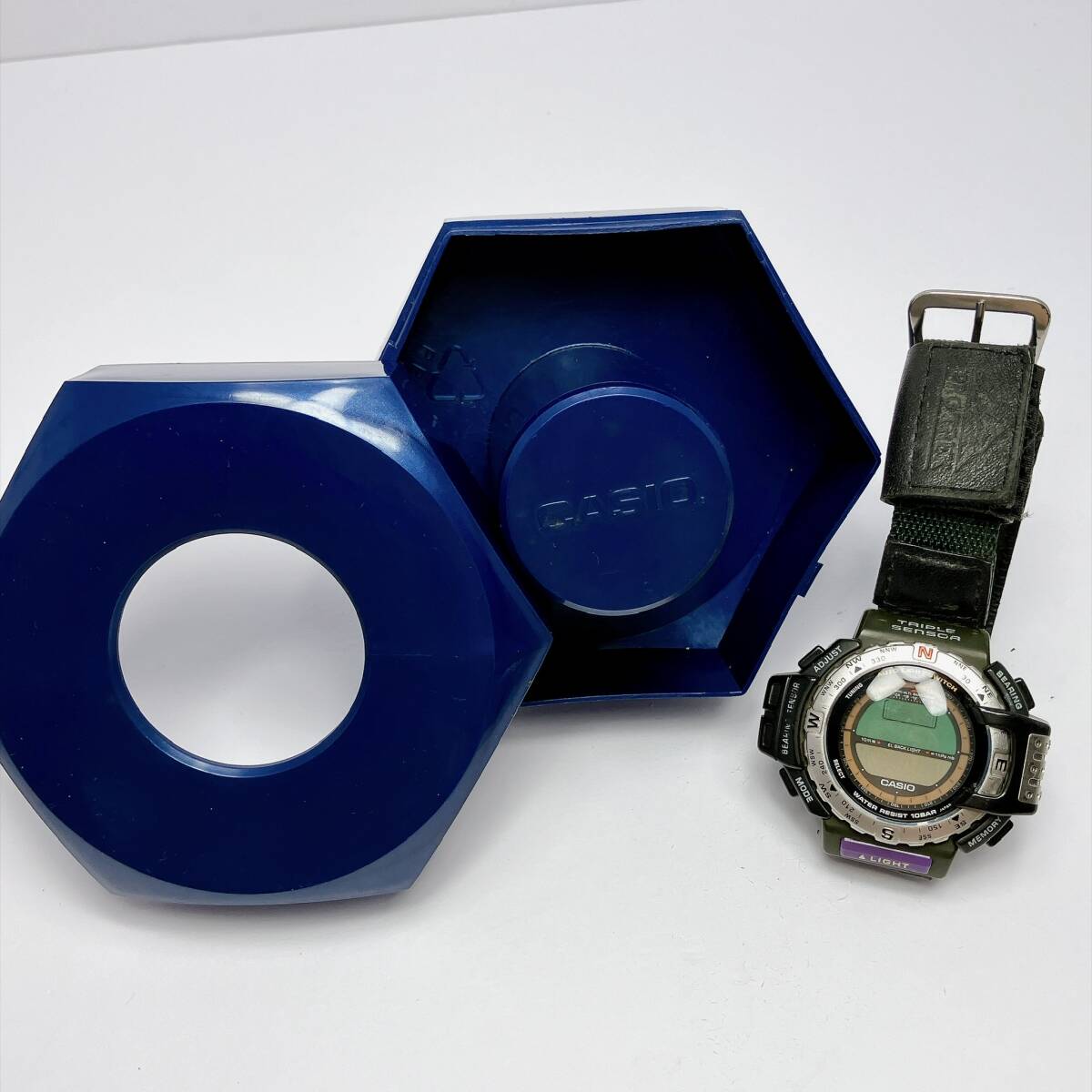 5702◯ ジャンク カシオ プロトレック PRT-40 1471 トリプルセンサー CASIO PRO TREK ビンテージ デジタル メンズ腕時計 10気圧防水