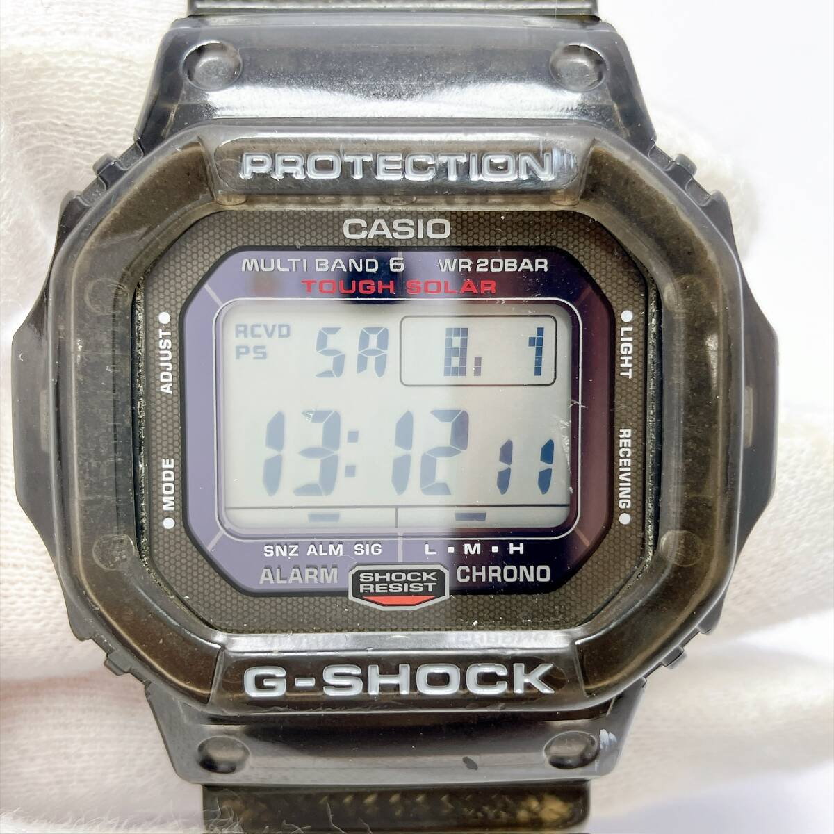 5874◯ 【動作品】CASIO G-SHOCK GW-S5600 3159 カシオ Gショック タフソーラー 電波時計 マルチバンド6 チタン 裏蓋 カーボン