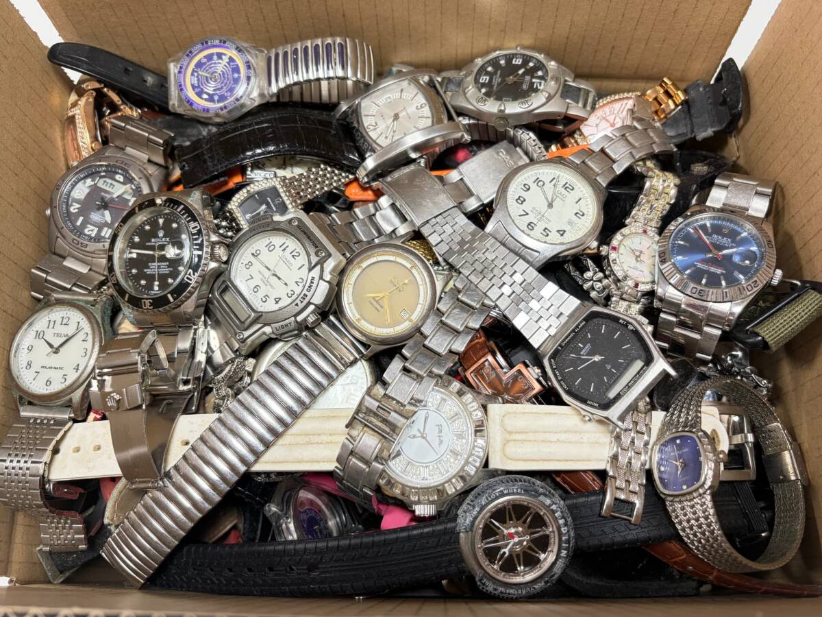 大量 5kg SEIKO セイコー CASIO カシオ ALBA アルバ 他 腕時計 メンズ レディース ステンレス 宝飾 革 ゴールド シルバー まとめ セット 03