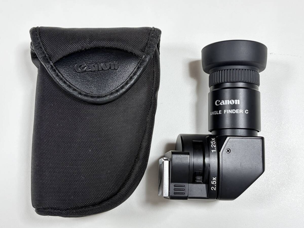 Canon キャノン ANGLE FINDER C アングルファインダー 一眼レフカメラ 接眼部 光学 アクセサリー ケース付き 