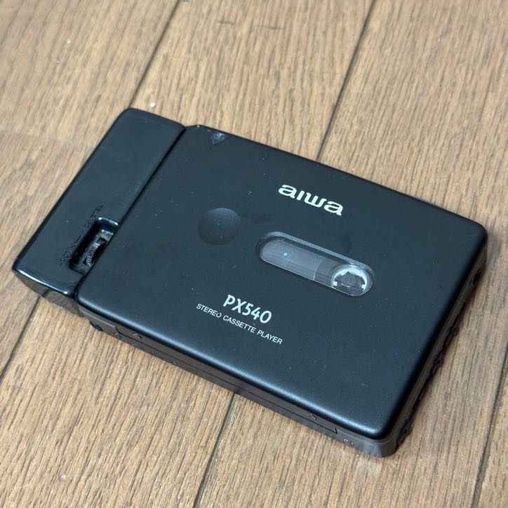 AIWA アイワ PX540 ポータブル ステレオカセットプレーヤー レトロ 当時物 Y05