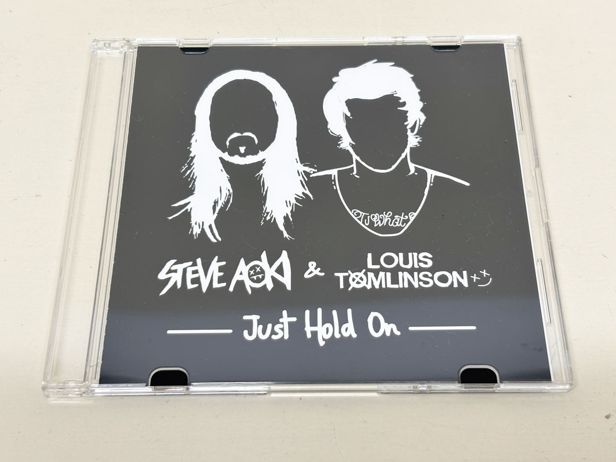 CD　プロモ　スティーヴ・アオキ ＆ ルイ・トムリンソン　ジャスト・ホールド・オン　STEVE AOKI & LOUIS TOMLINSON