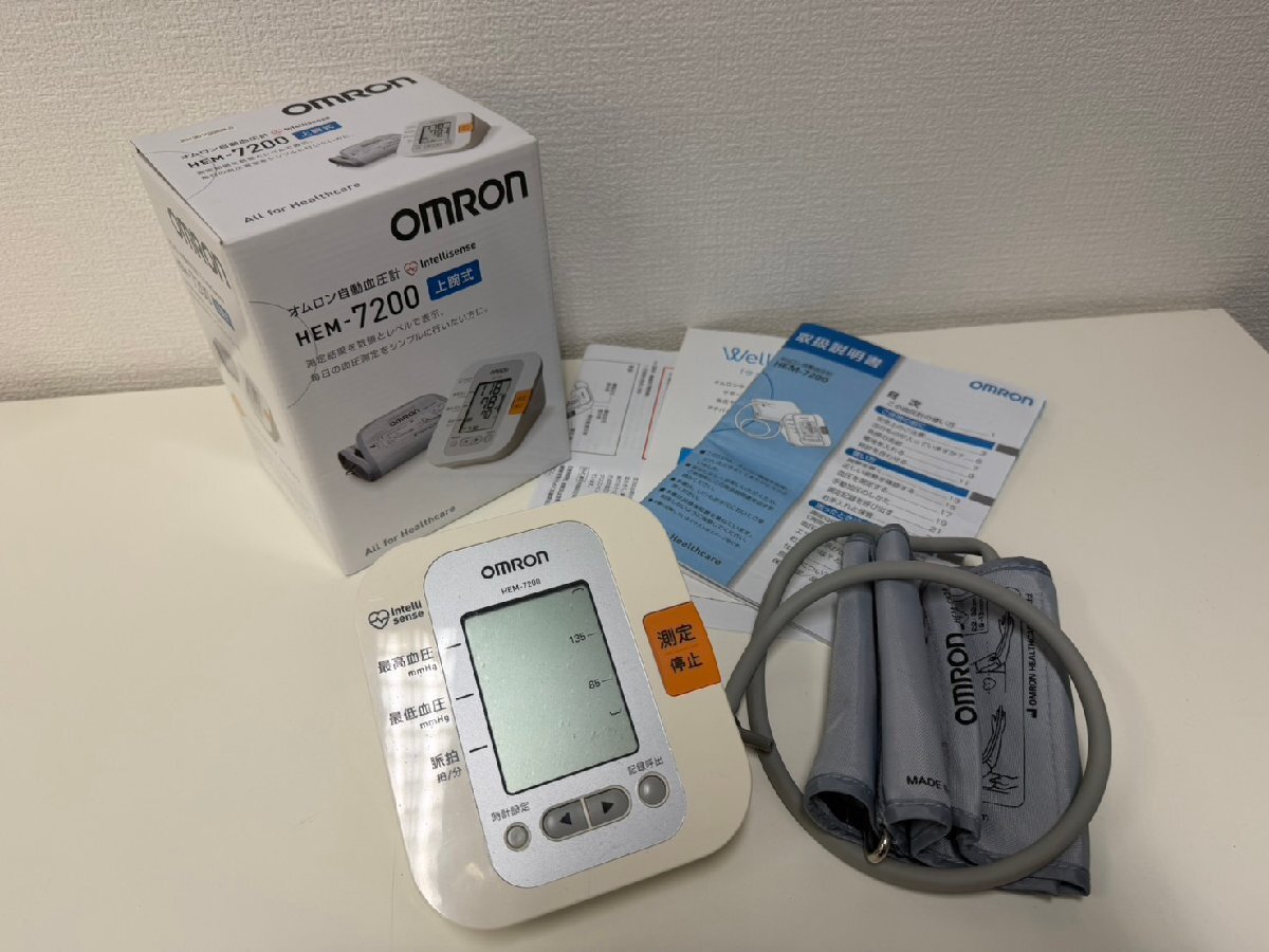 U064-X19-369 omron オムロン 自動血圧計 HEM-7200 動作確認済 現状品②大阪