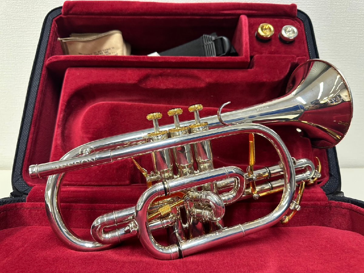 U113-X14-912 【着払い】ベッソン コルネット BE2028 管楽器 現状品①＠ 大阪