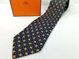 A125 HERMES エルメス シルク ネクタイ 現状品 新宿◎