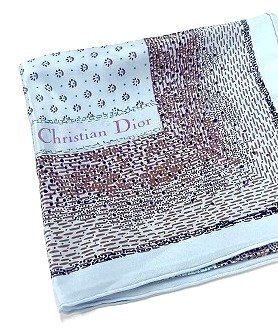 A055 Christian Dior クリスチャンディオール スカーフ 約78ｘ76cm 現状品 新宿◎
